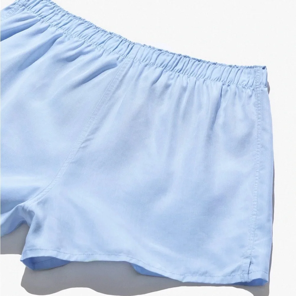 CDLP Woven Boxer Shorts Slim Sky Blue with elastic band $85